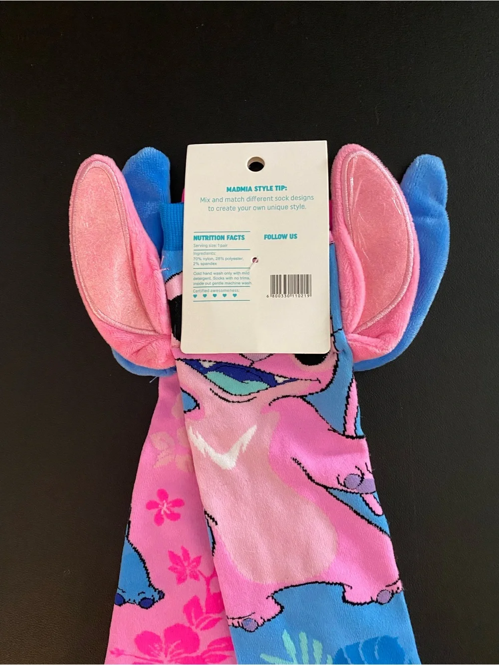 Madmia Disney Lilo & Stitch 3D Knee Socks Big Kids & Adults Festival Harajuku